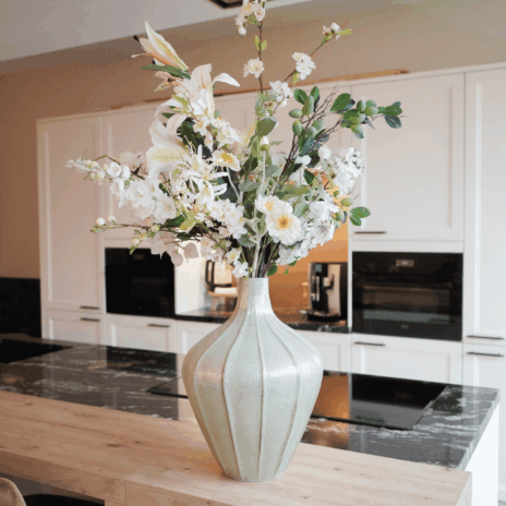 Zijdenboeket Silky White